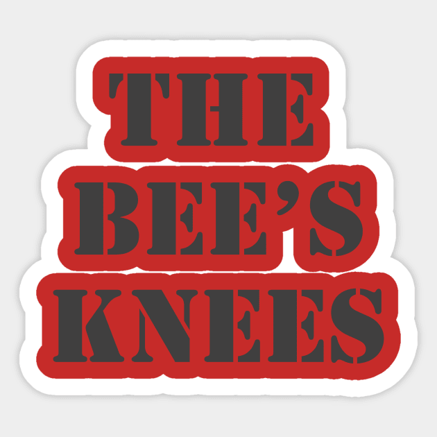 The Bee's Knees Sticker by Retrofloto